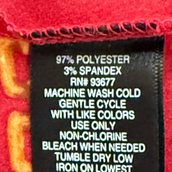 Bold Elements Women's Pullover Wrap Long Sleeve Red Chain Blouse Size XL NWT - Picture 9 of 11